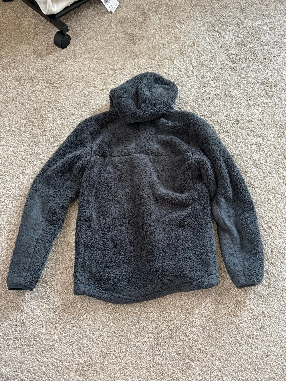 The North Face Kids' Gray Sherpa Half Zip Hoodie Jacket Size Medium